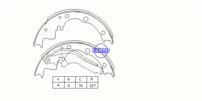 FORD TRANSIT Bus Box DAILY I II Plate-forme/Châssis Mâchoires de frein à tambour OEM: 1906352 FSB378 GS6220, OK-BS108